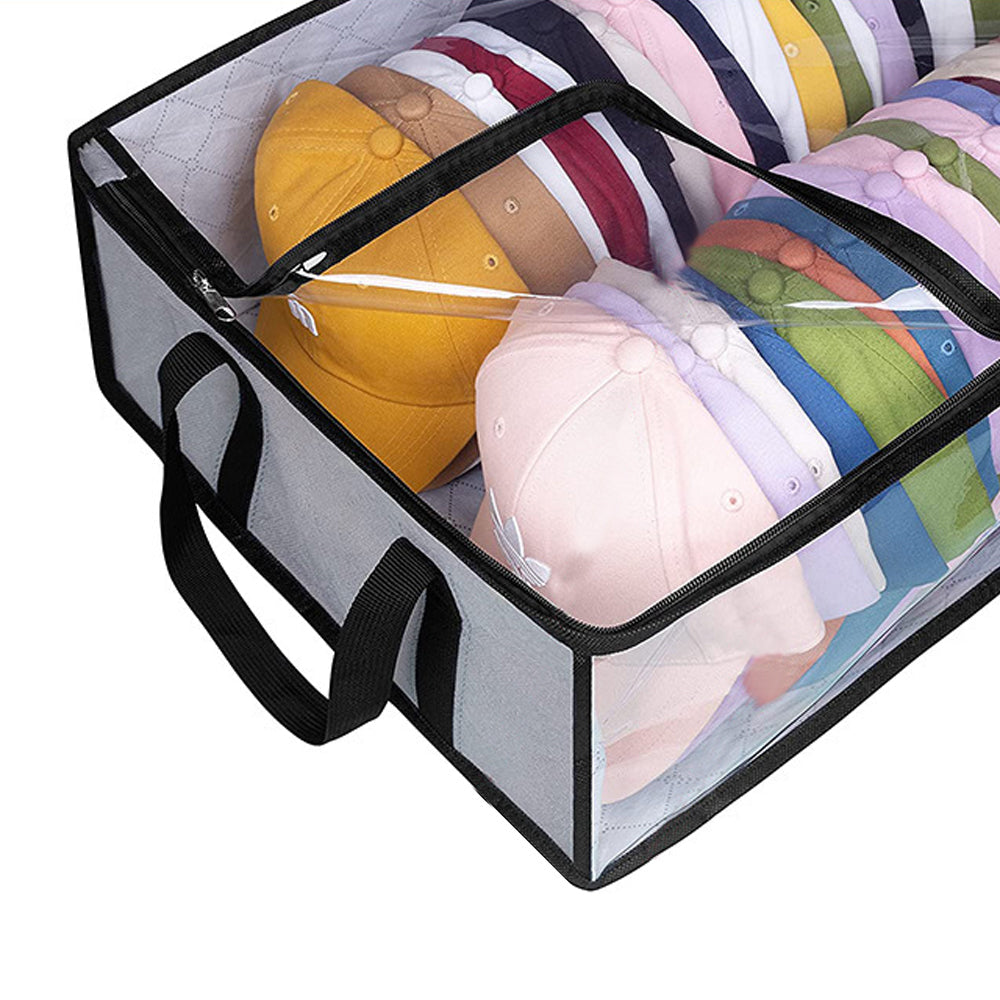 Hat Storage Organizer Baseball Caps Storage Bag Grey