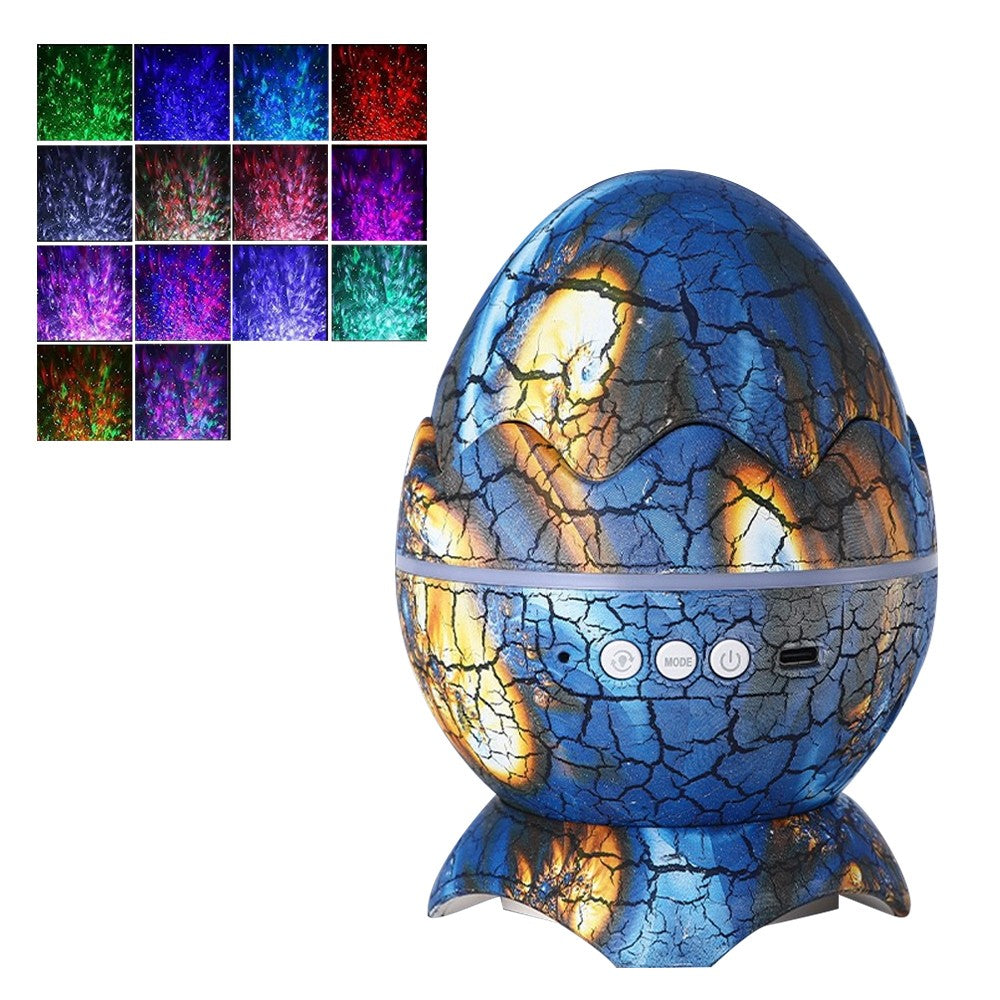 Dinosaur Egg Galaxy Star Projector Starry Light with Bluetooth Speaker Navy