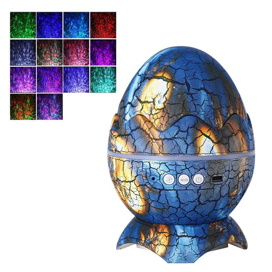 Dinosaur Egg Galaxy Star Projector Starry Light with Bluetooth Speaker Navy