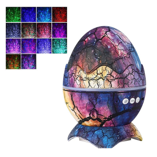 Dinosaur Egg Galaxy Star Projector Starry Light with Bluetooth Speaker Purple