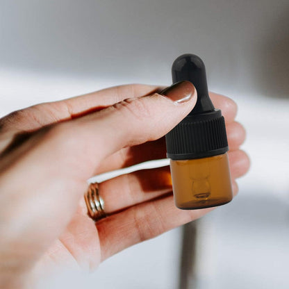 50Pcs Amber Glass Dropper Bottle Essential Oils Perfumes Bottle with Funnel