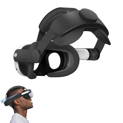 Adjustable VR Head Strap Replacement Accessories Compatible with Meta Quest 3 Black