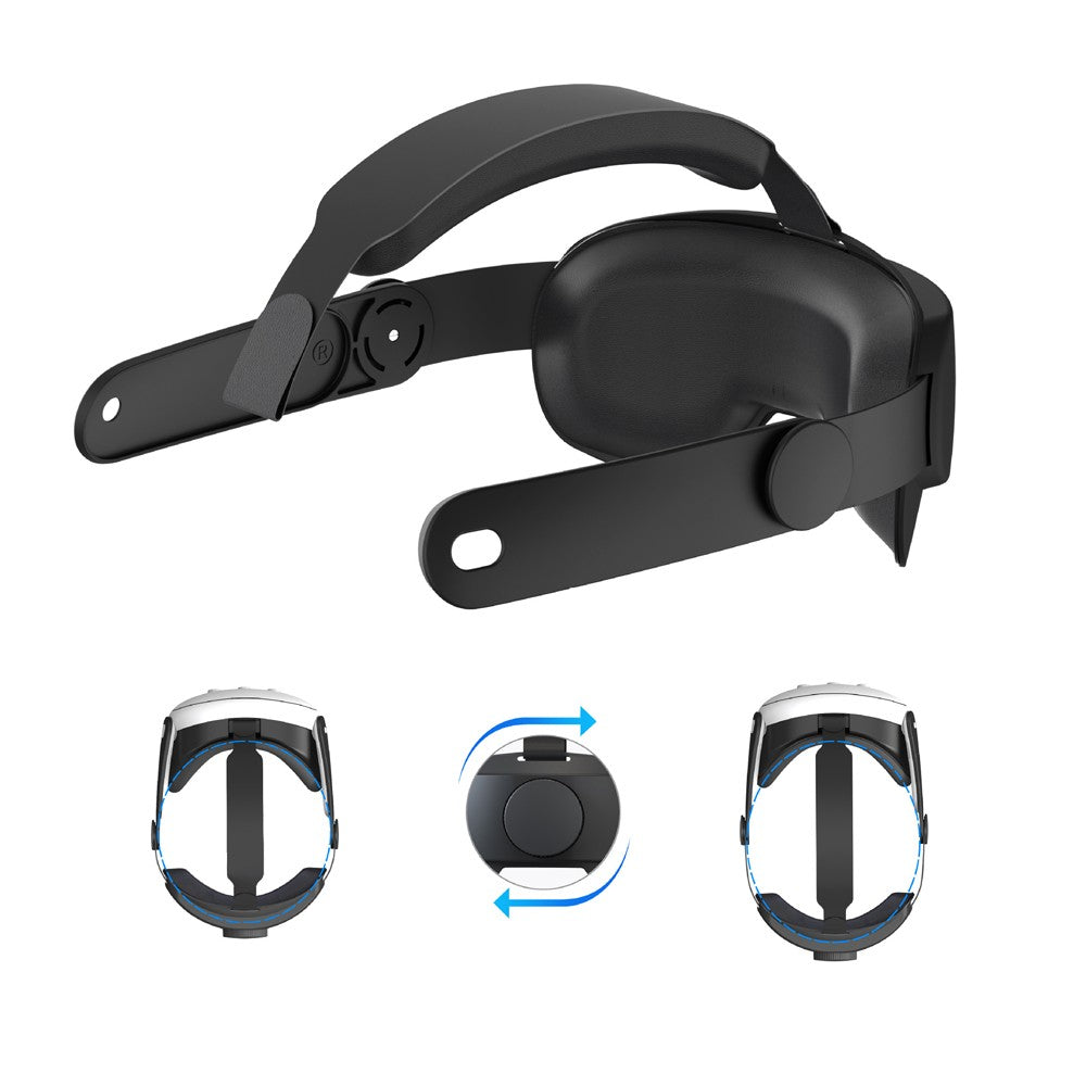 Adjustable VR Head Strap Replacement Accessories Compatible with Meta Quest 3 Black