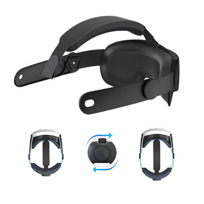 Adjustable VR Head Strap Replacement Accessories Compatible with Meta Quest 3 Black