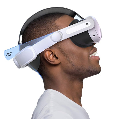 Adjustable VR Head Strap Replacement Accessories Compatible with Meta Quest 3 White