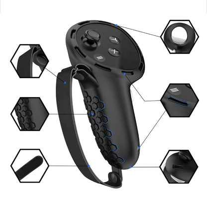 VR Touch Controllers Covers Protector Accessories Compatible with Meta Quest 3 Black