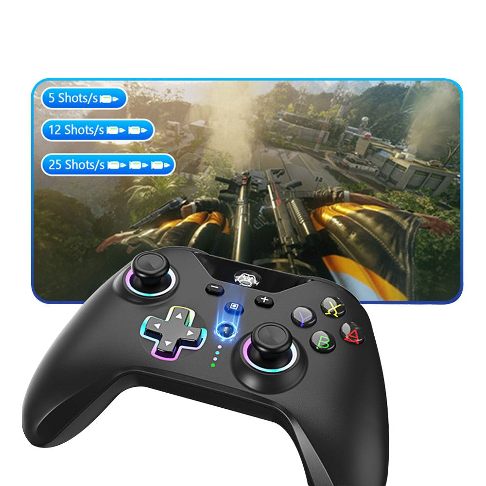 Wireless Bluetooth Game Controller RGB Lighting Programmable Remote for Nintendo Switch Lite/OLED Black