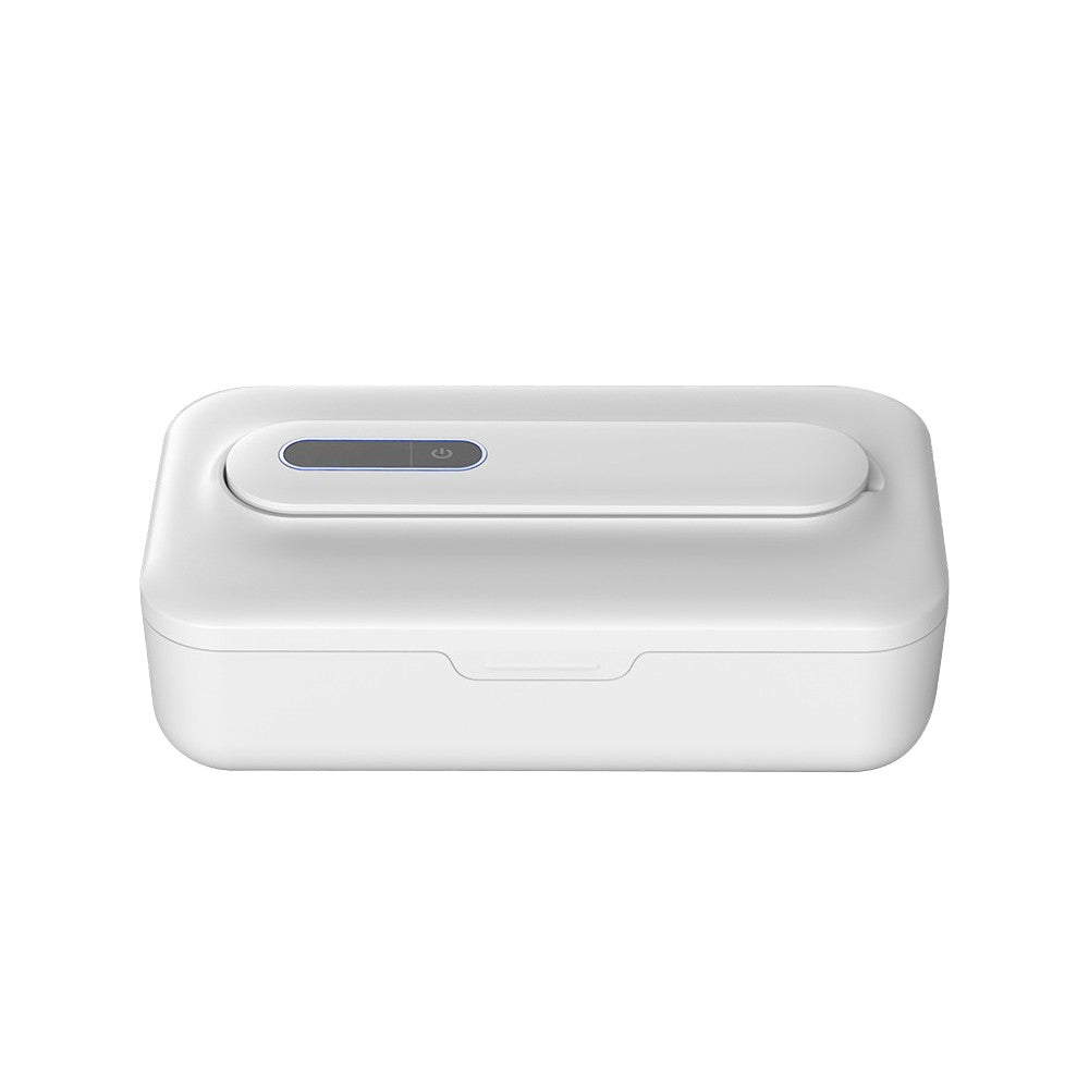 Portable UV Light Sanitizer Box Rechargeable Ultraviolet Light Disinfection for Phone Makeup Tool White