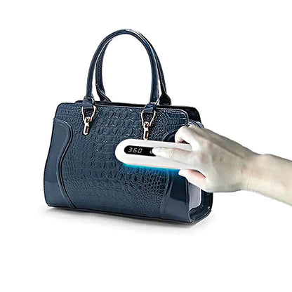 Portable UV Light Sanitizer Box Rechargeable Ultraviolet Light Disinfection for Phone Makeup Tool White
