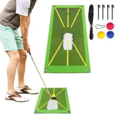 Golf Training Mat Set Golf Swing Detection Batting Hitting Mat Golf Training Aid