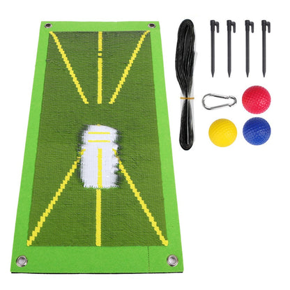Golf Training Mat Set Golf Swing Detection Batting Hitting Mat Golf Training Aid
