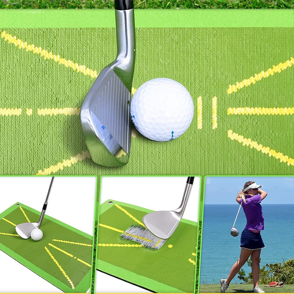 Golf Training Mat Set Golf Swing Detection Batting Hitting Mat Golf Training Aid