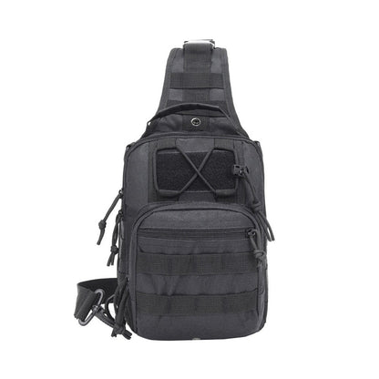 Outdoor Sport Chest Bag Sling Shoulder Bag for Men Black