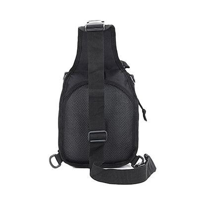 Outdoor Sport Chest Bag Sling Shoulder Bag for Men Black
