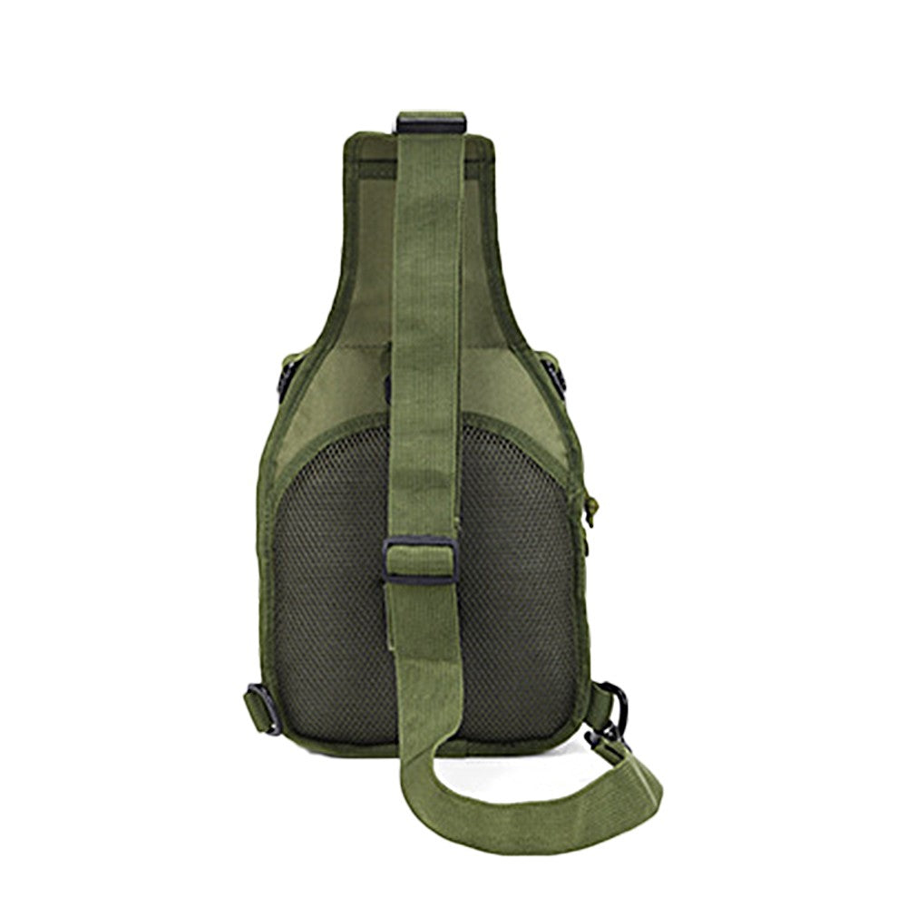 Outdoor Sport Chest Bag Sling Shoulder Bag for Men Green