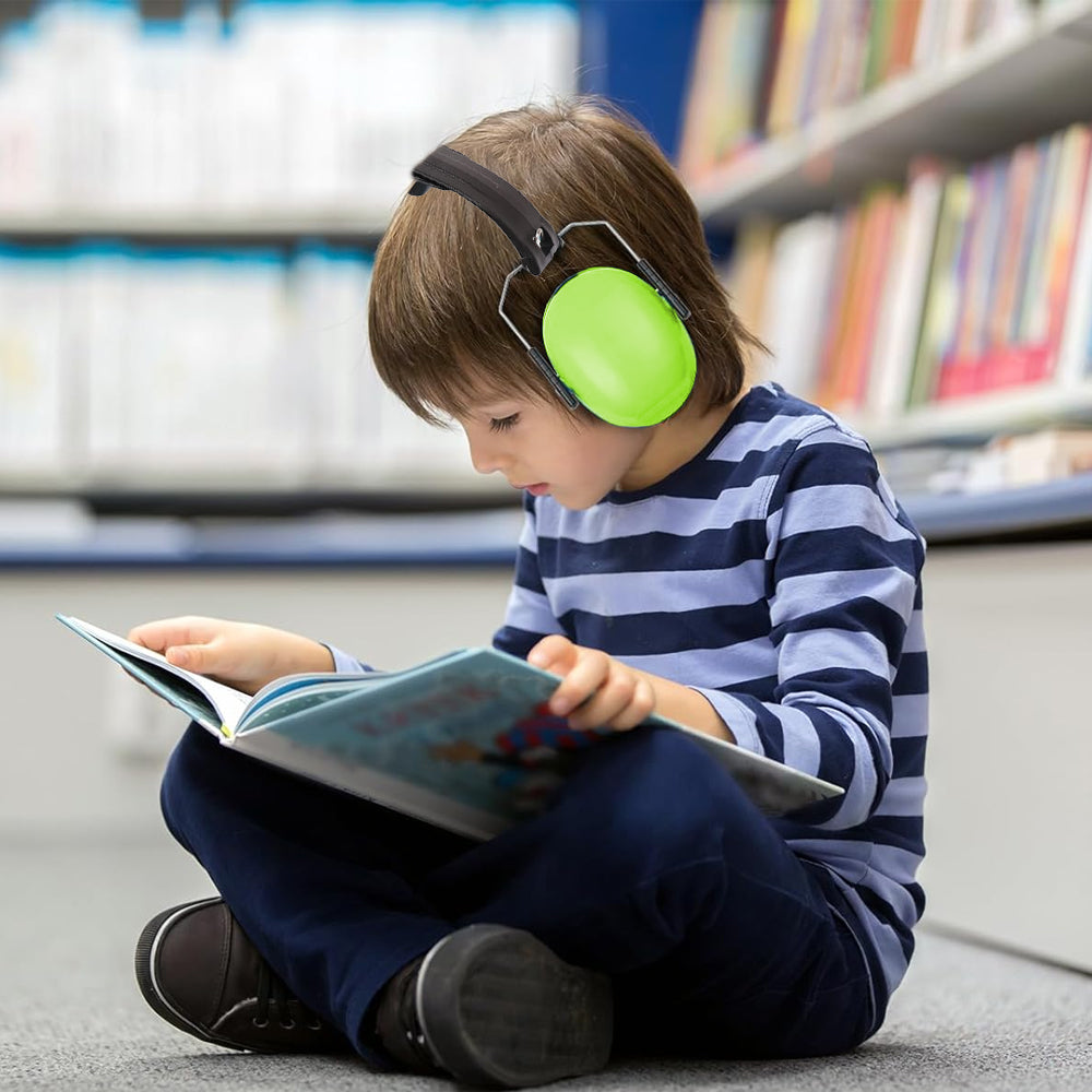 Noise Cancelling Earmuffs for Kids Hearing Protection Safety Headphone Green