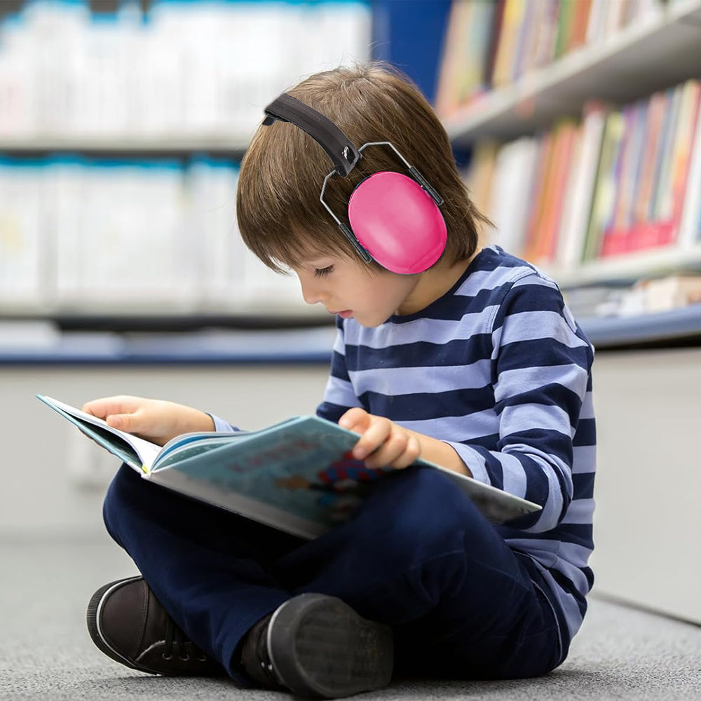 Noise Cancelling Earmuffs for Kids Hearing Protection Safety Headphone Pink