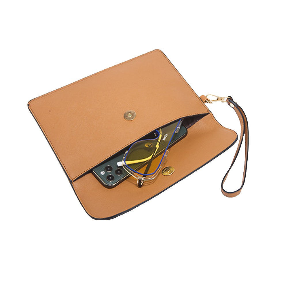 4-Piece Womens Purses and Handbags Set Tote Bag Shoulder Bag Card Holder Brown