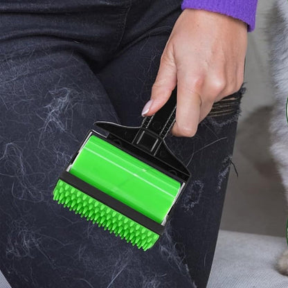 2-Piece Washable Lint Roller Set Reusable Sticky Pet Hair Picker Pet Hair Brush