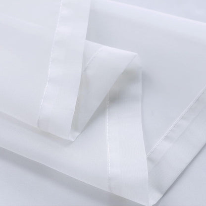 1 Pair of White Outdoor Sheer Curtains for Patio Water-Resistant