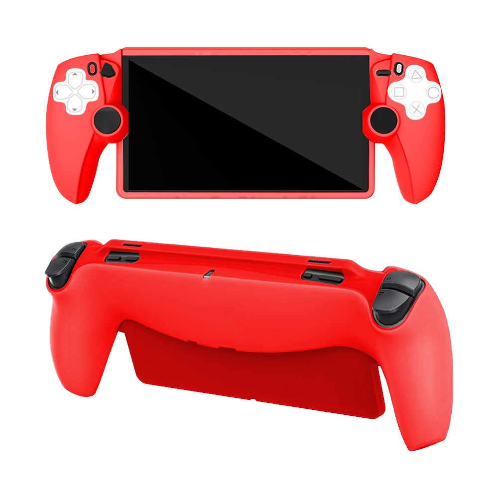 Silicone Protective Case for Playstation 5 Portal Full Protection Grip Cover Case Protector Red