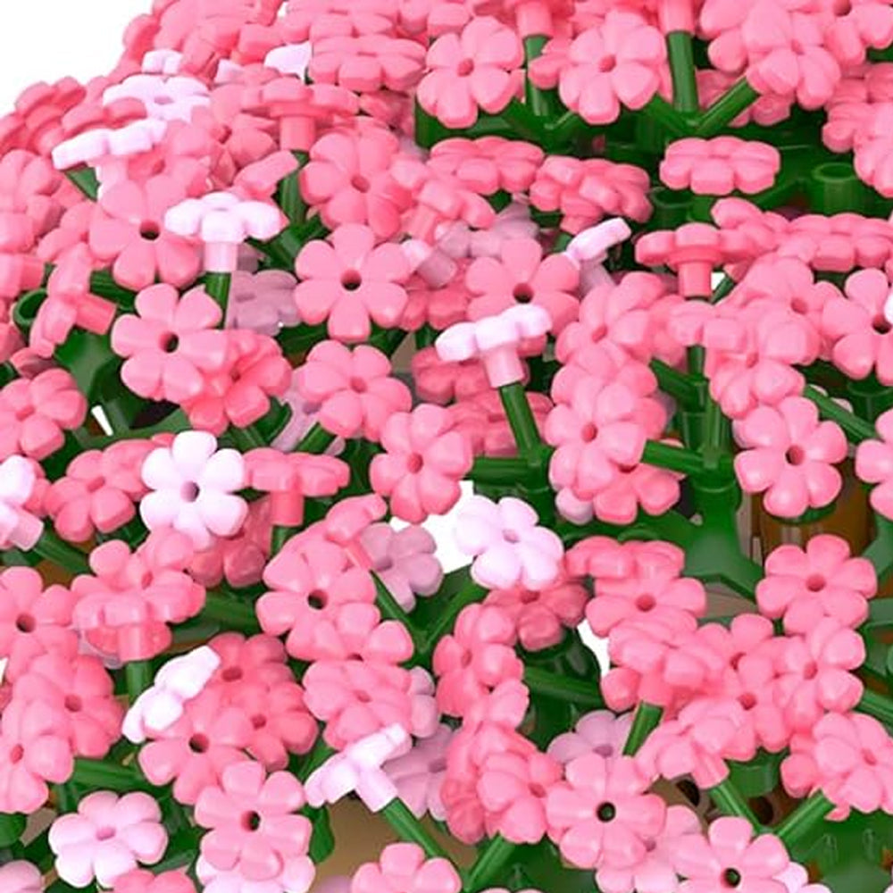 Cherry Blossom Tree Building Blocks Set Toys Flower House Blocks Building Playset