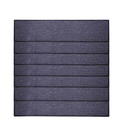 7Pcs Self-Adhesive Imitation Linen Stair Treads Non-Slip Stair Protector Mat Black