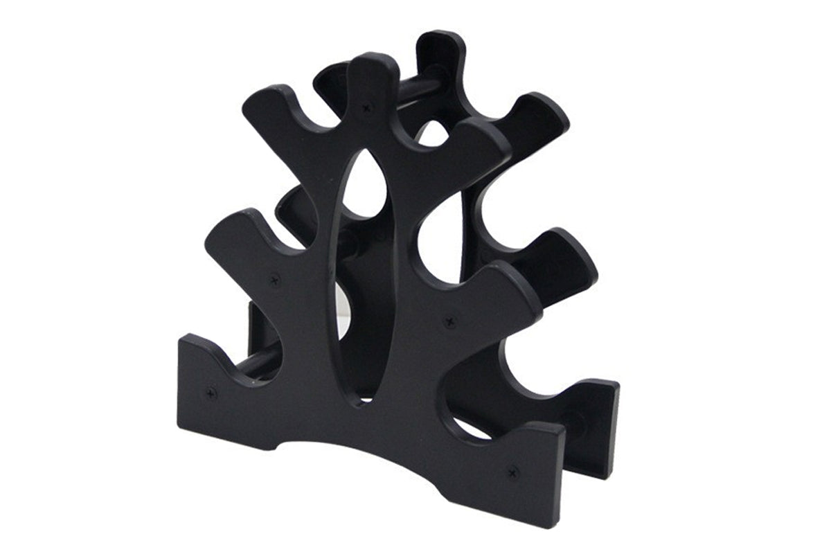 2pcs 3 Tier Dumbbell Storage Rack Tree Style Hand Weight Organizer