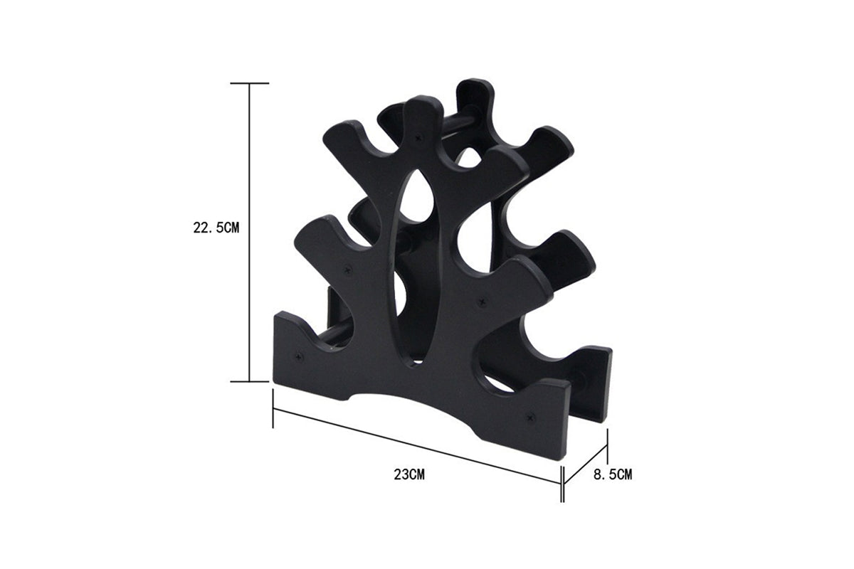 2pcs 3 Tier Dumbbell Storage Rack Tree Style Hand Weight Organizer