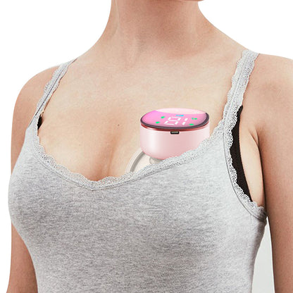 Portable Electric Breast Pump LCD Display Rechargeable Wearable Hands-Free Automatic Milker Pink