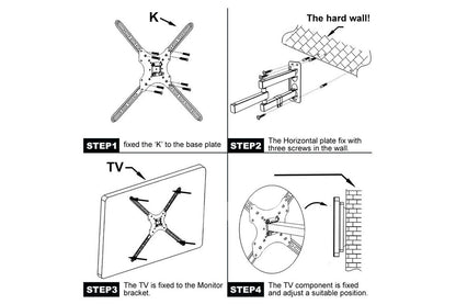 Full Motion TV Monitor Wall Mount Brackets
