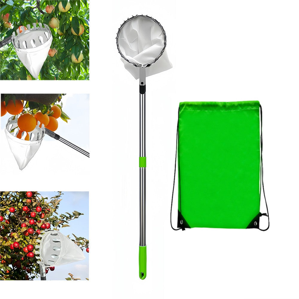 Fruit Picker with Basket Fruit Detachable Picking Tool for Apple Lemon