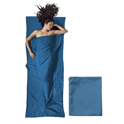 Portable Sleeping Sack Sheets Compact Camping Sheets for Adults Traveling Hotel Sleeping Bag Liner Blue