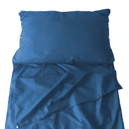 Portable Sleeping Sack Sheets Compact Camping Sheets for Adults Traveling Hotel Sleeping Bag Liner Blue