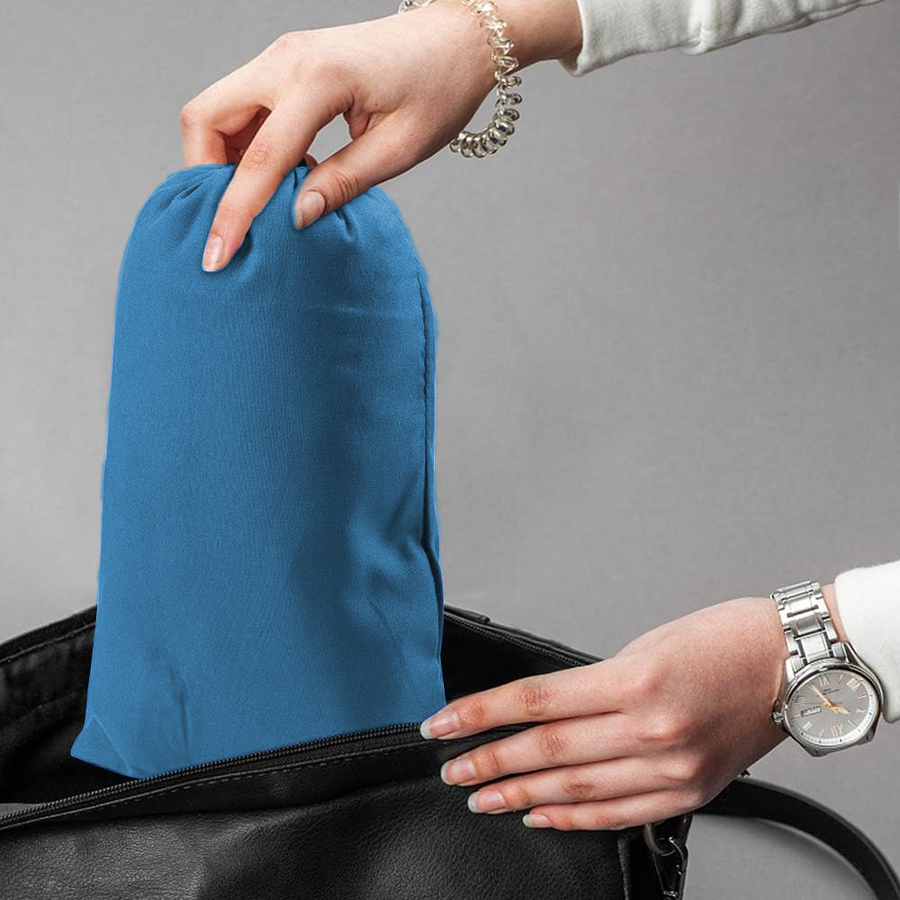 Portable Sleeping Sack Sheets Compact Camping Sheets for Adults Traveling Hotel Sleeping Bag Liner Blue
