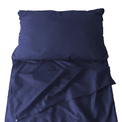 Portable Sleeping Sack Sheets Compact Camping Sheets for Adults Traveling Hotel Sleeping Bag Liner Navy Blue