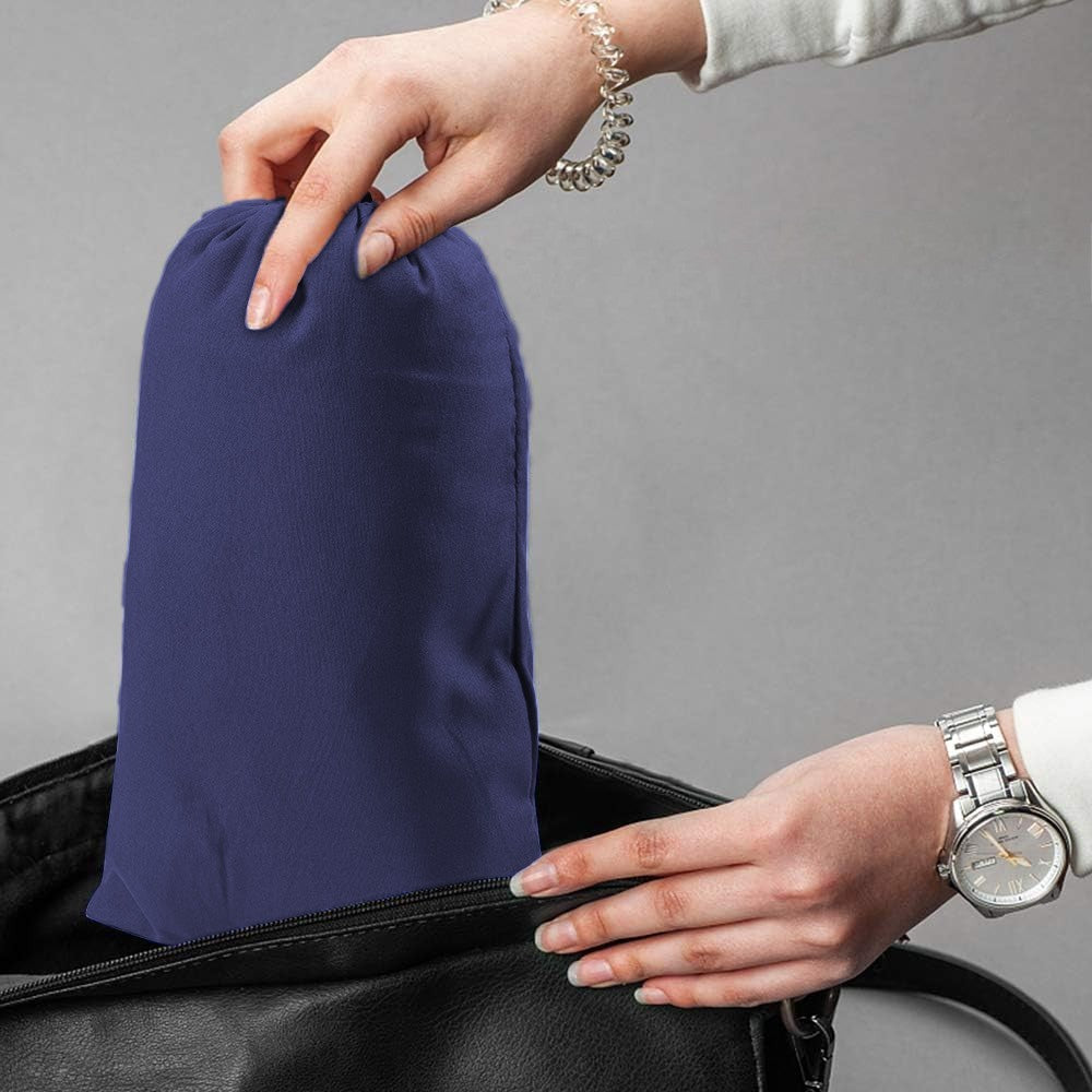 Portable Sleeping Sack Sheets Compact Camping Sheets for Adults Traveling Hotel Sleeping Bag Liner Navy Blue