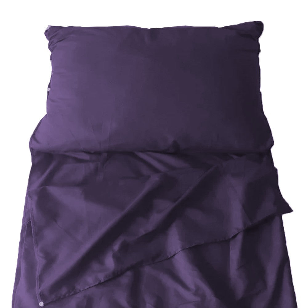 Portable Sleeping Sack Sheets Compact Camping Sheets for Adults Traveling Hotel Sleeping Bag Liner Purple