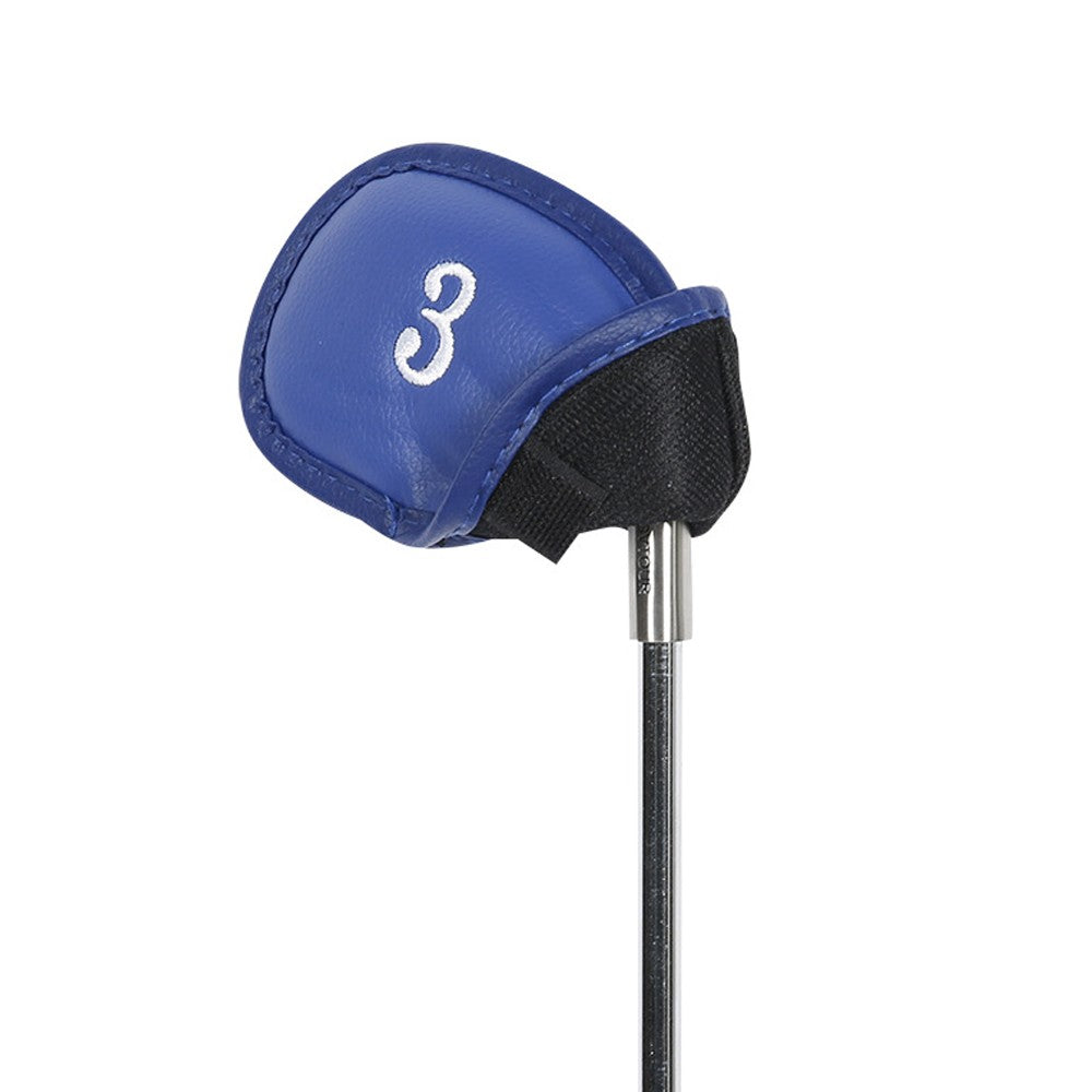 12 Pcs Golf Head Covers 3-9 A/S/P/Lw/ Iron Club Putter Head Protector Covers Blue