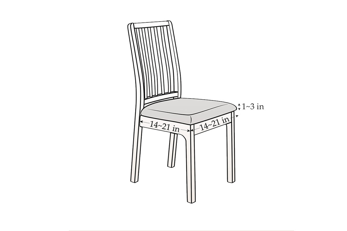 Waterproof PU Leather Dining Chair Seat Cover Black