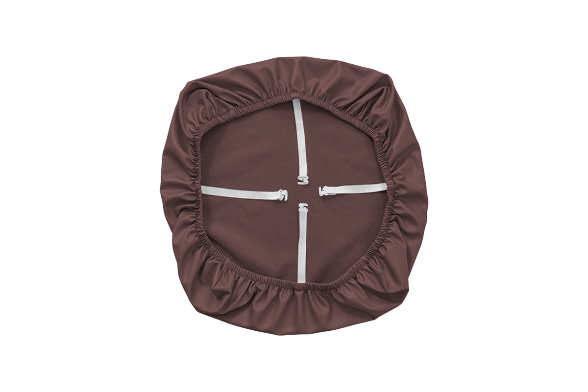 4Pcs Waterproof PU Leather Dining Chair Seat Cover Coffee