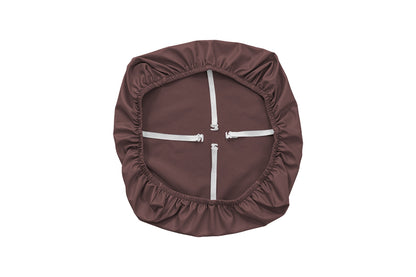 4Pcs Waterproof PU Leather Dining Chair Seat Cover Coffee