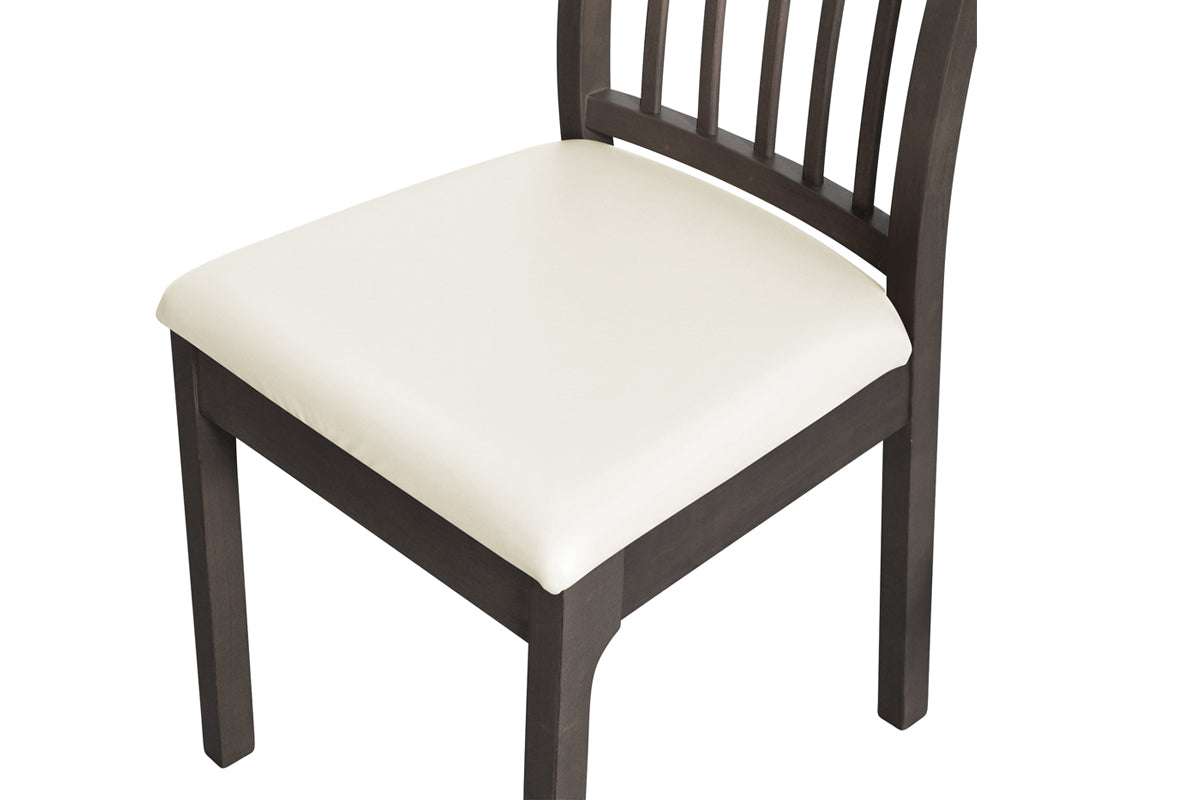4Pcs Waterproof PU Leather Dining Chair Seat Cover White