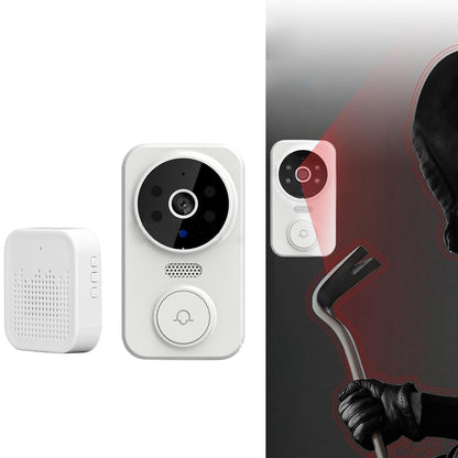 2Pcs Wireless Smart Video Doorbell Infrared Night 2 Way Voice Doorbell