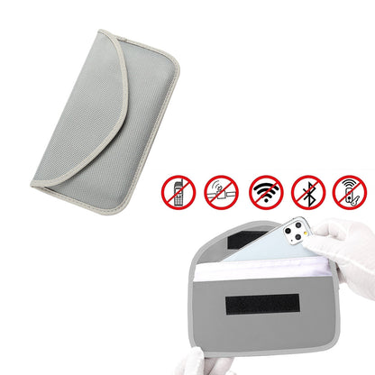 RFID Blocking Phone Pouch Wallet Case for Cell Phone Car Keys Bank Cards Grey