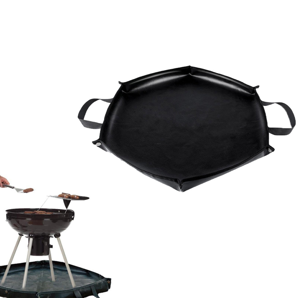 Camping Fireproof Mat Fire Pit Ember Blanket Flame Retardant Insulation Mat Firewood Bag