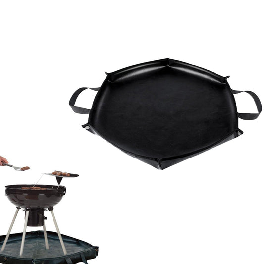 Camping Fireproof Mat Fire Pit Ember Blanket Flame Retardant Insulation Mat Firewood Bag