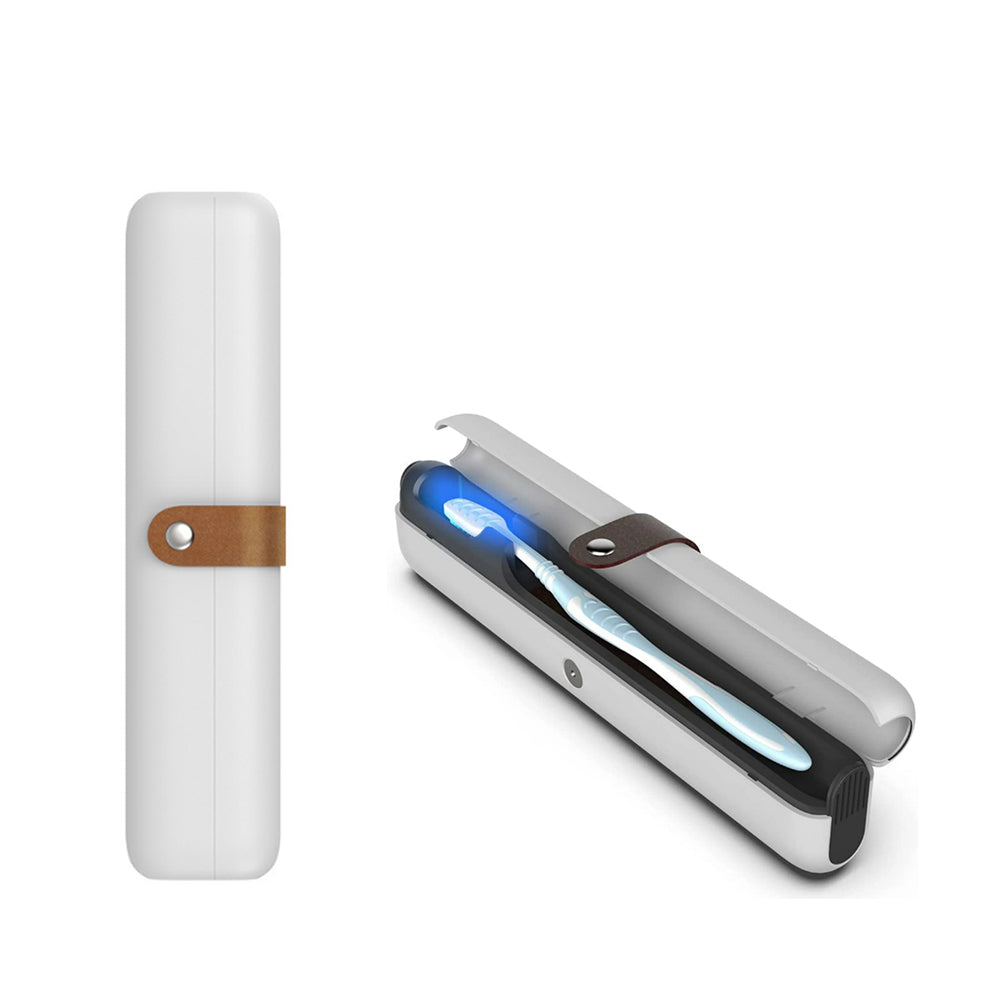 Portable Travel UV Toothbrush Sanitizer Case Rechargeable Sterilizer Box