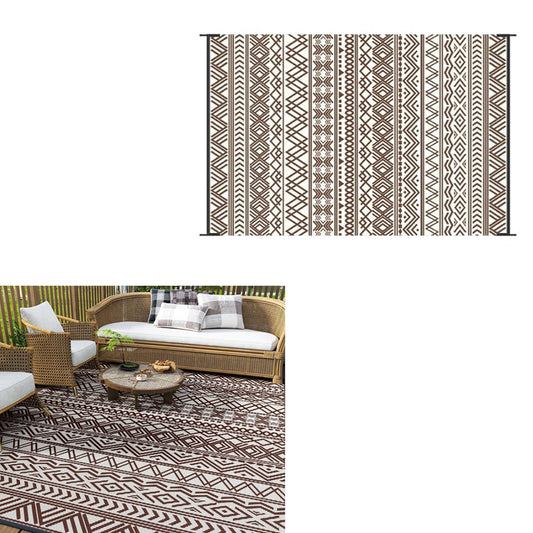 Geometric Pattern Floor Mat Camping Mat for Outdoor Patio Picnic Beach Style 4