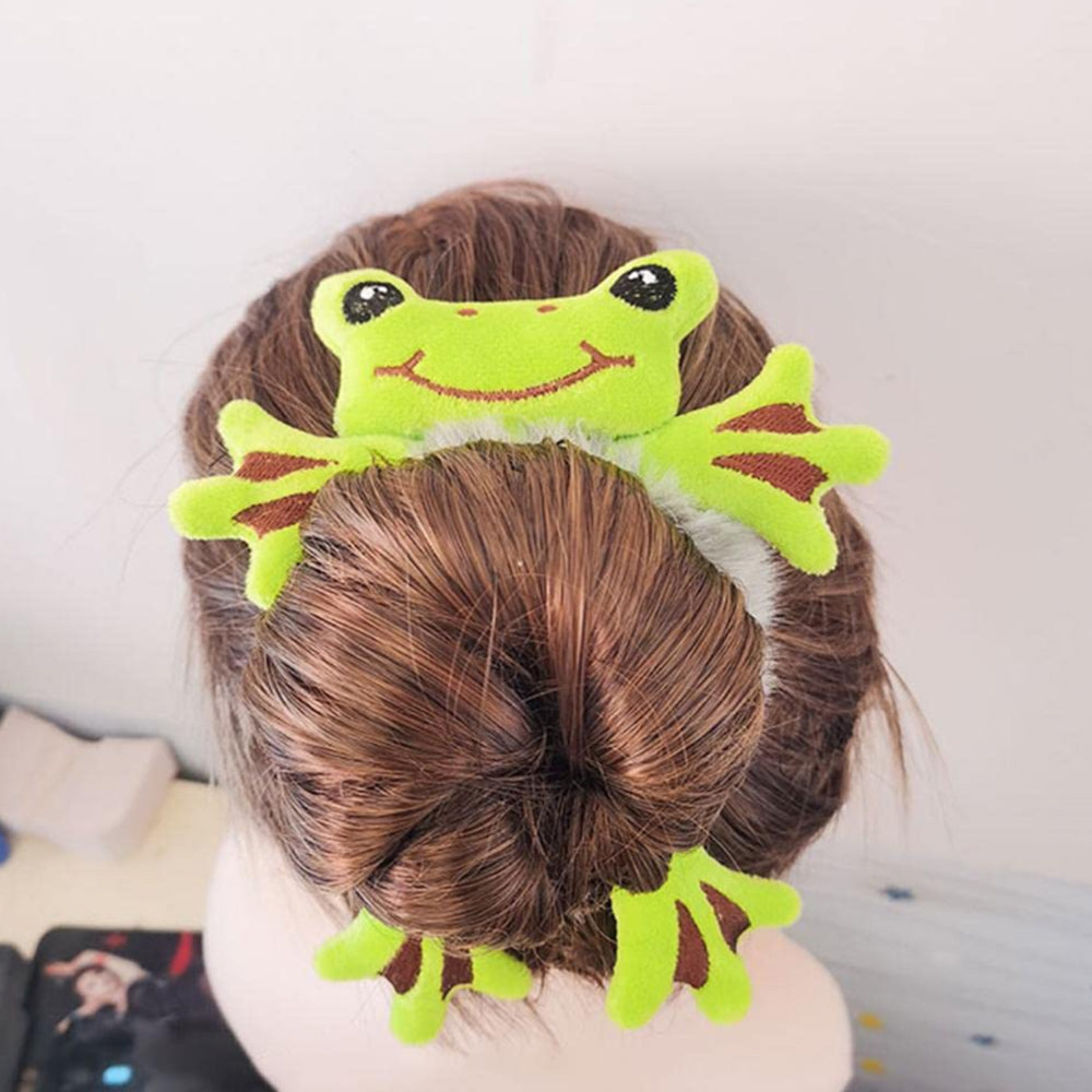 3Pcs Cute Animal Scrunchies Elastics Hair Ties Plush Hair Bands Ponytail Holder